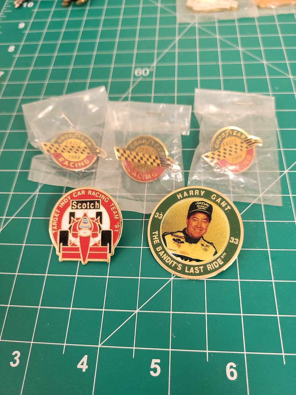 Goodyear Harry Gant Target Indy Car Racing Pins Lot Vintage Nascar Collectible